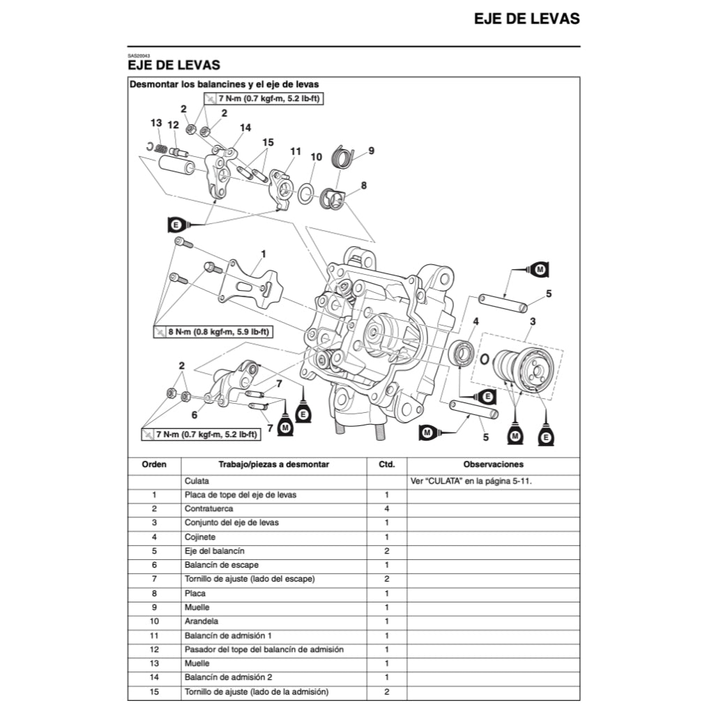 YAMAHA MT-15 (2019+) SERVICE WORKSHOP MANUAL (SPANISH LANGUAGE) + PARTS CATALOGUE + OWNER'S MANUAL