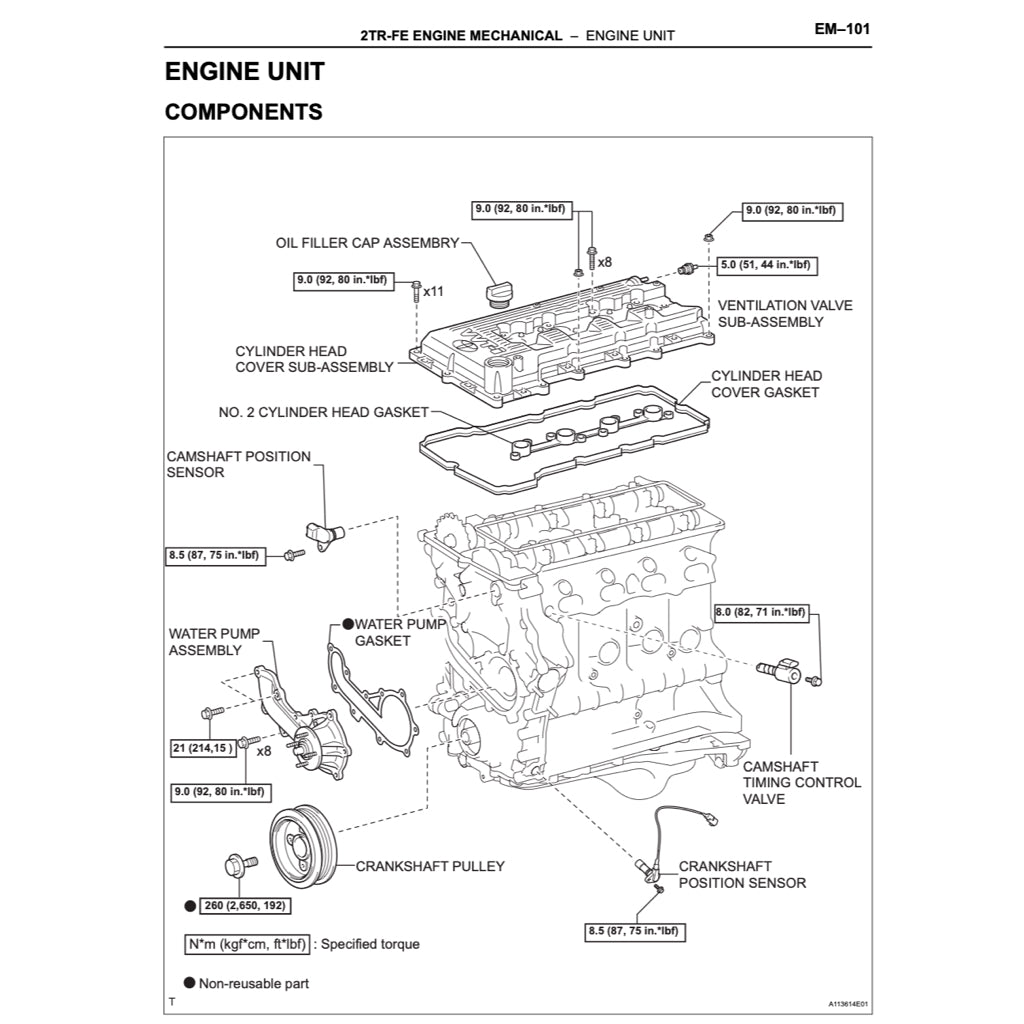 TOYOTA TACOMA N220-N270 (2004-2015) SERVICE WORKSHOP MANUAL