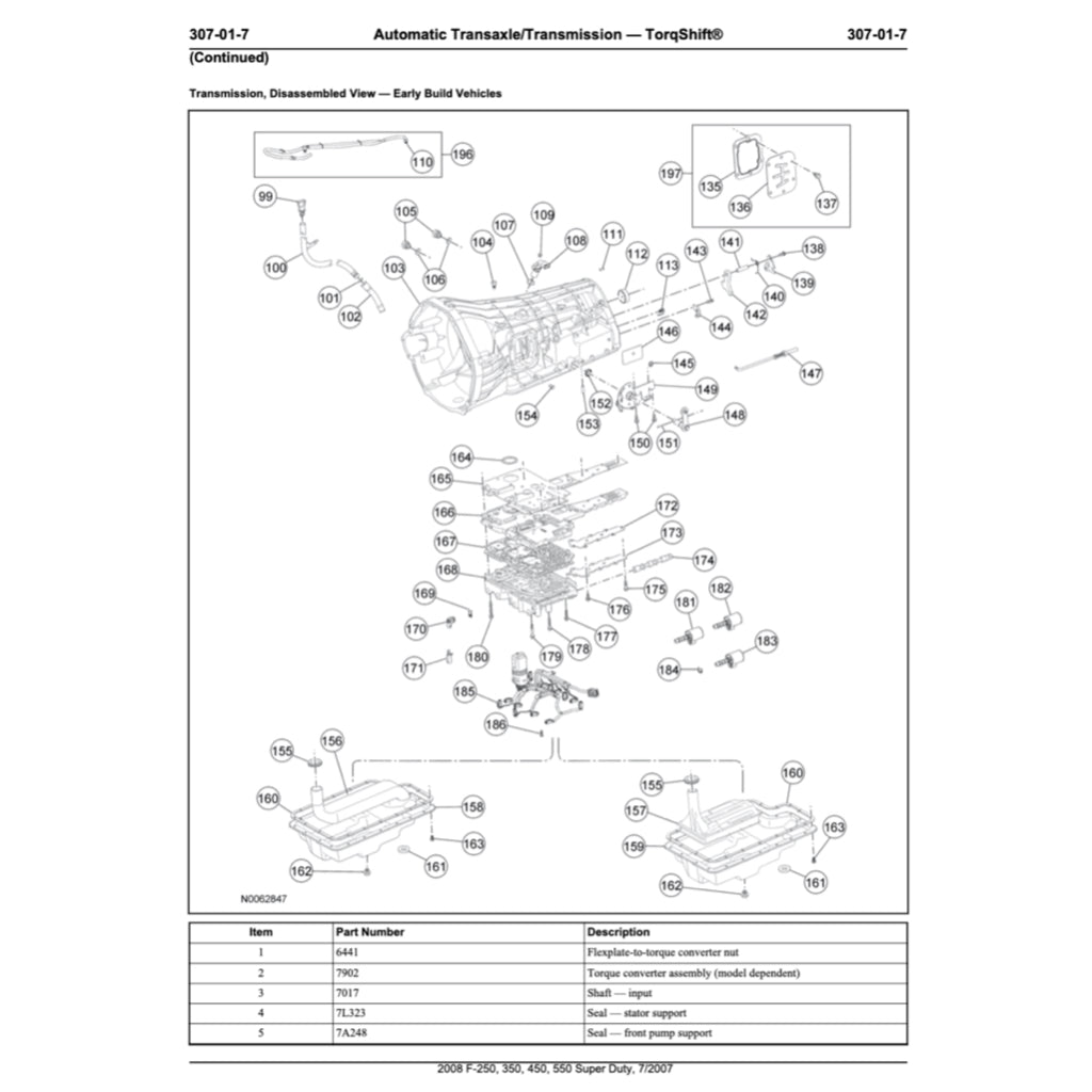 Ford F-250 F-350 F-450 F-550 SUPERDUTY P356 (2007-2010) SERVICE WORKSHOP MANUAL