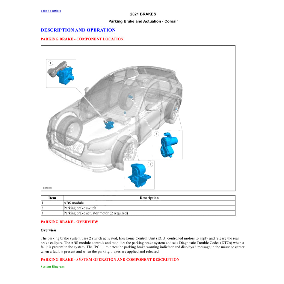 LINCOLN CORSAIR (2020-2024) SERVICE WORKSHOP MANUAL