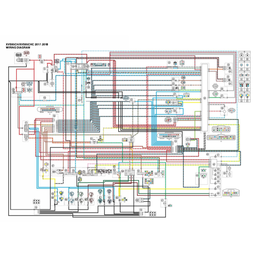 YAMAHA BOLT R-SPECS XVS95CH (2016-2021) SERVICE WORKSHOP MANUAL + OWNER'S MANUAL