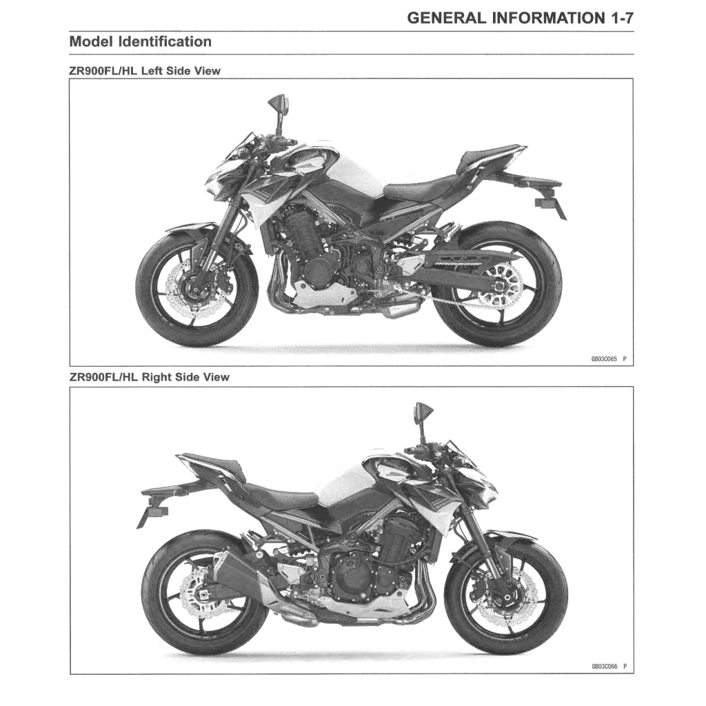 KAWASAKI Z900 ABS (2020-2023) SERVICE WORKSHOP MANUAL