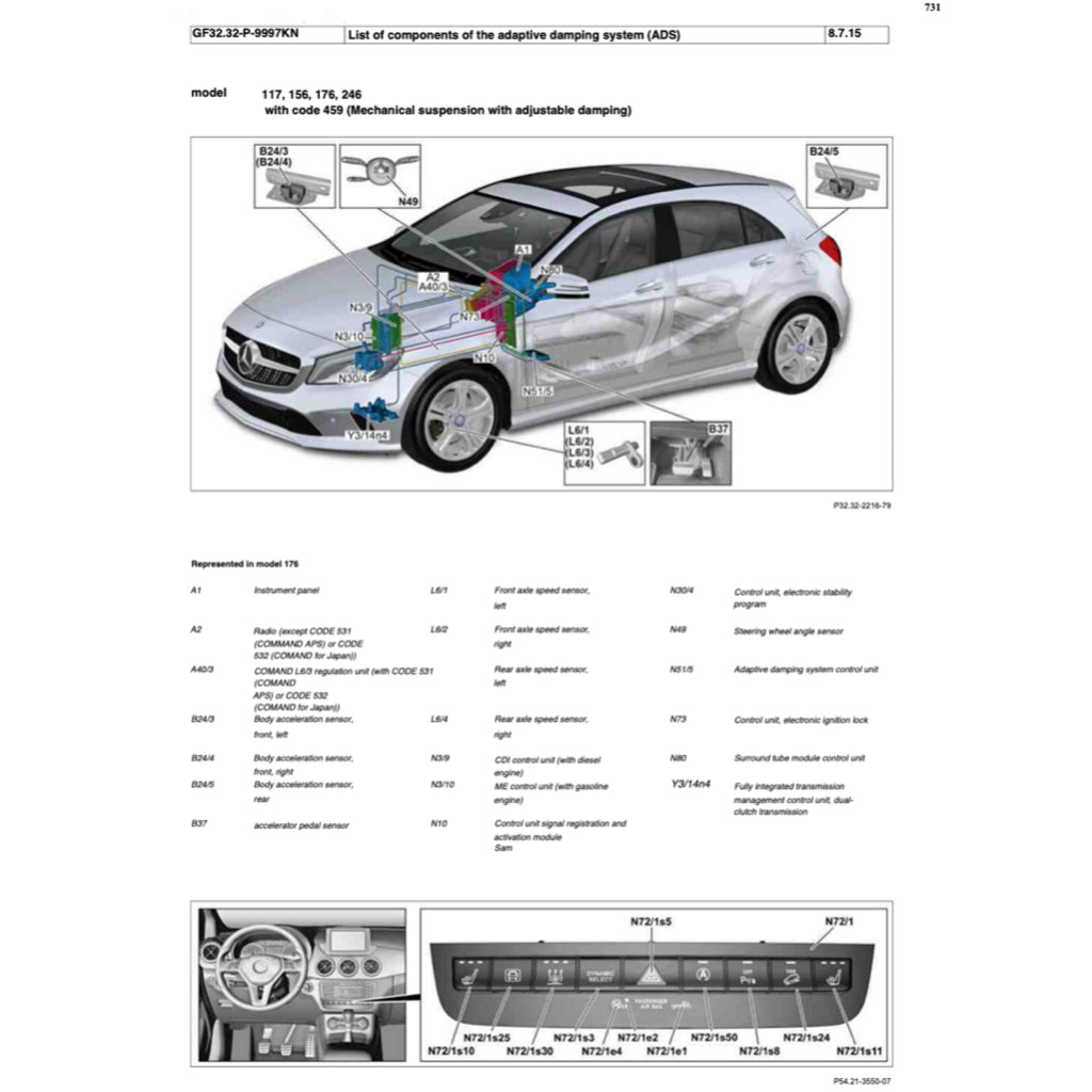 MERCEDES-BENZ B-CLASS W246 M270 (2012-2018) SERVICE WORKSHOP MANUAL