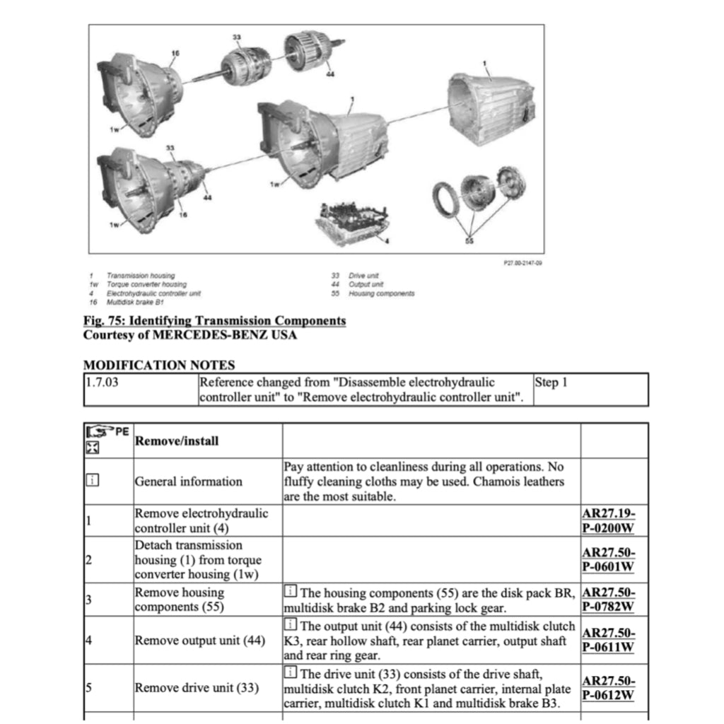 MERCEDES-BENZ W204 M272 ENGINE (2007-2012) SERVICE WORKSHOP MANUAL
