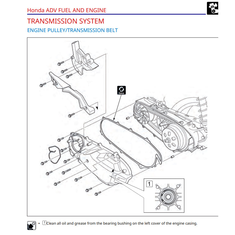 HONDA ADV150 ADV 150 (2020-2023) SERVICE WORKSHOP MANUAL + PARTS CATALOGUE + OWNER'S MANUAL