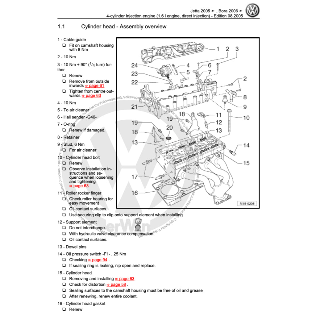 VW JETTA A5 (2005-2010) SERVICE WORKSHOP MANUAL