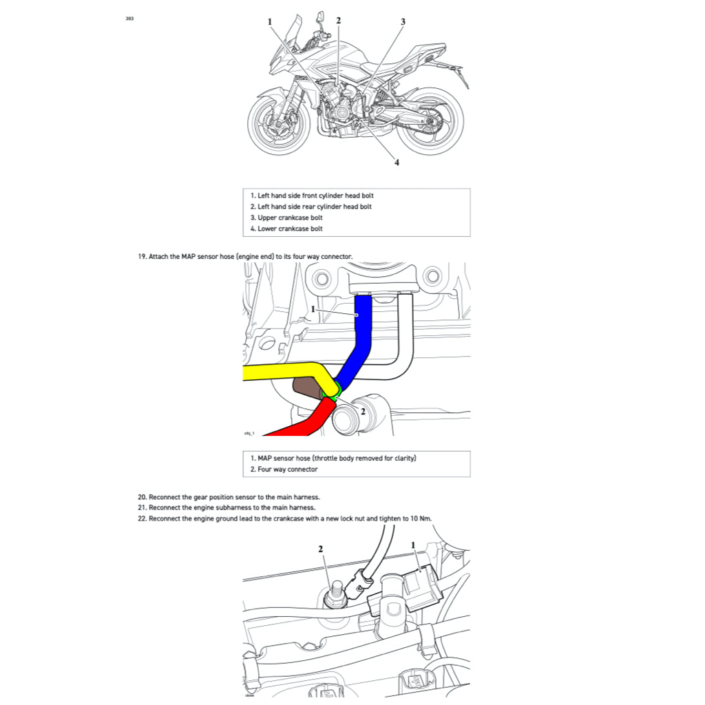 TRIUMPH TRIDENT 660 (2021+) SERVICE WORKSHOP MANUAL + OWNER'S MANUAL