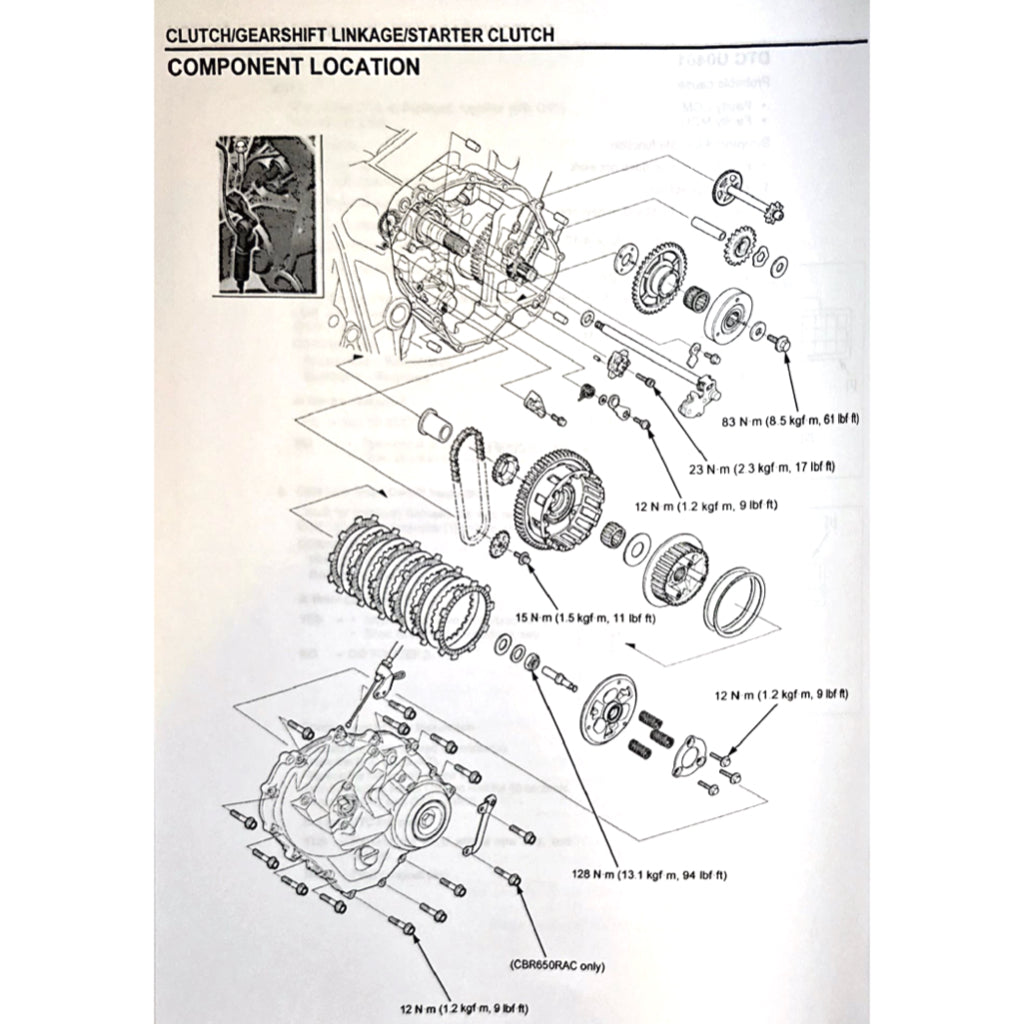 HONDA CB650R RH17 (2024+) SERVICE WORKSHOP MANUAL