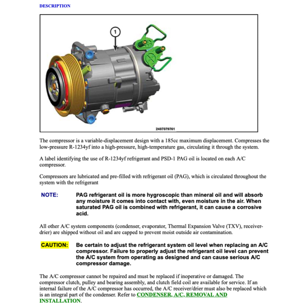 CHRYSLER PACIFICA RU (2016-2020) SERVICE WORKSHOP MANUAL