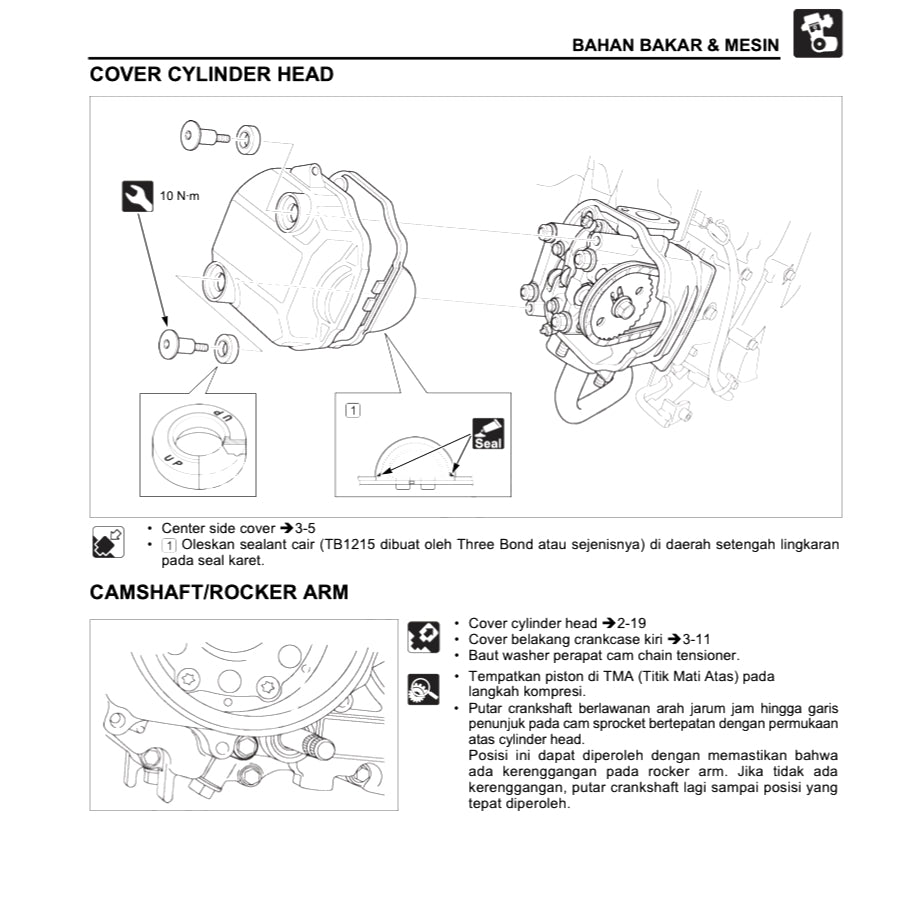 HONDA REVO 110 FI (2017+) SERVICE WORKSHOP MANUAL + PARTS CATALOGUE + OWNER'S MANUAL - BAHASA INDONESIA
