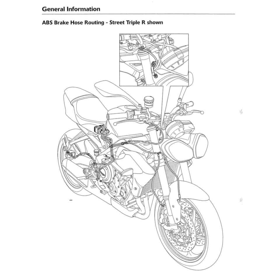 TRIUMPH STREET TRIPLE 675 /R (2013-2017) SERVICE WORKSHOP MANUAL + OWNER'S MANUAL