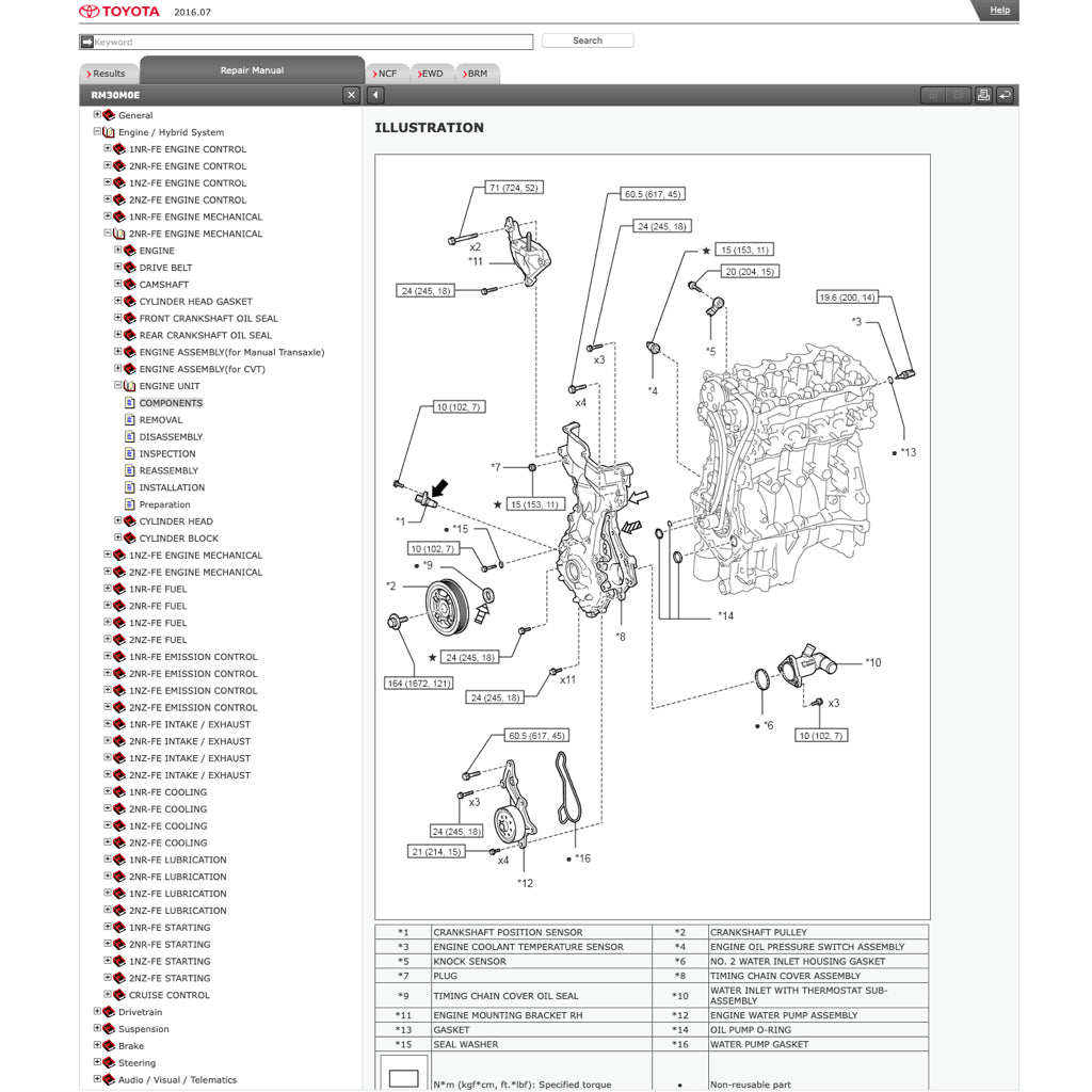 TOYOTA VIOS/YARIS NCP 150 151 NSP 150 151 (2013-2022) ONLINE SERVICE WORKSHOP MANUAL