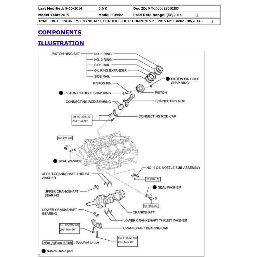 TOYOTA TUNDRA XK50 (2014-2021) SERVICE WORKSHOP MANUAL