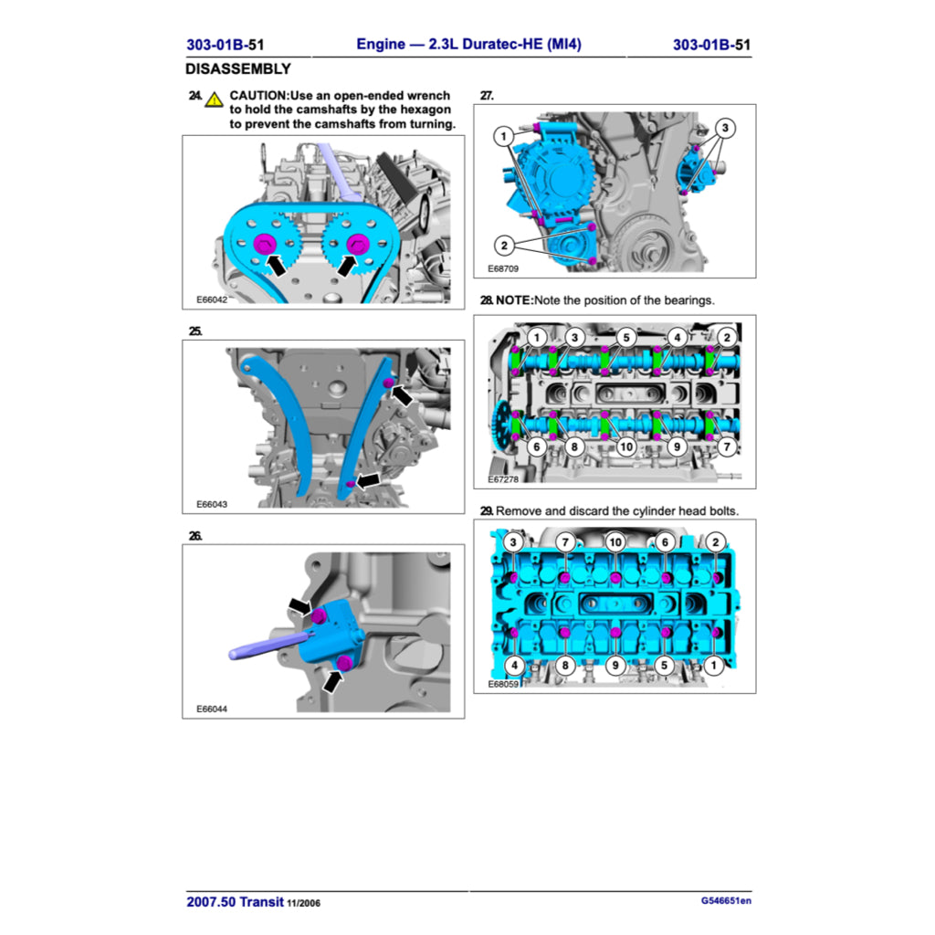 FORD TRANSIT III VM (2006-2013) SERVICE WORKSHOP MANUAL