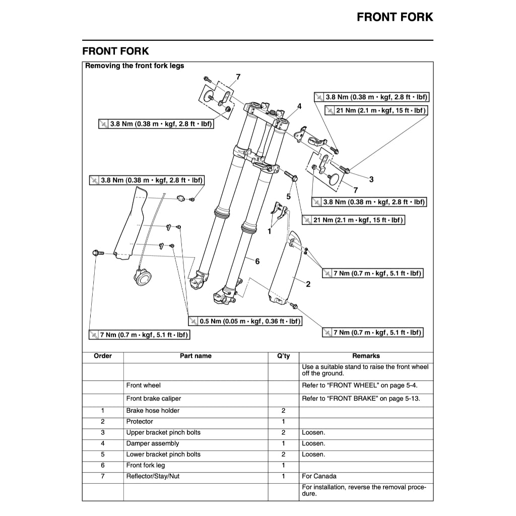 YAMAHA WR250 (2001-2022) SERVICE WORKSHOP MANUAL