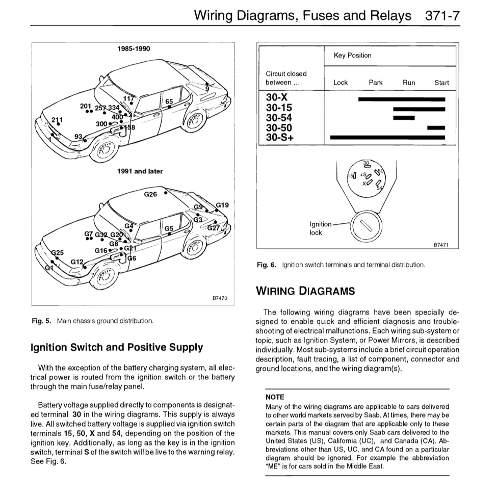 SAAB 900 16V (1985-1994) SERVICE WORKSHOP MANUAL