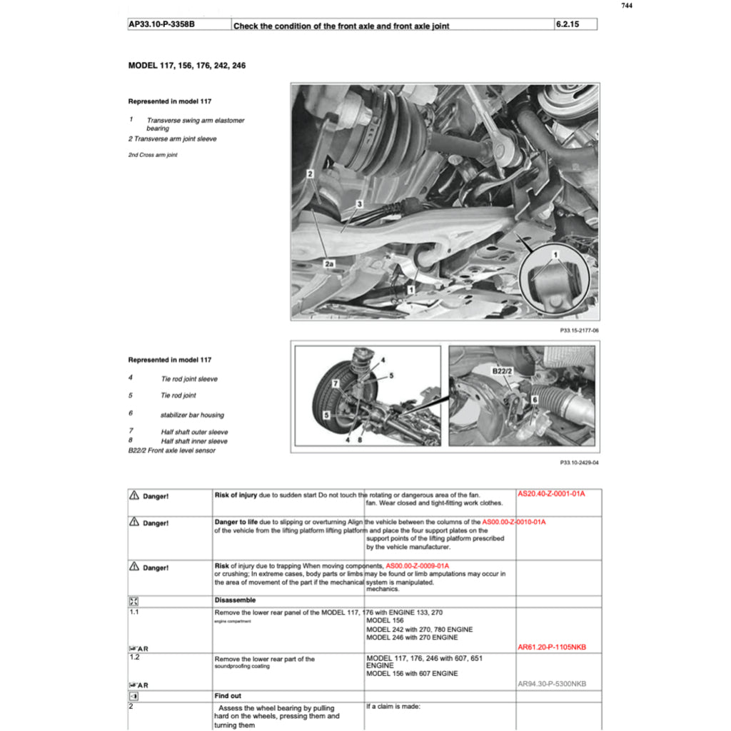 MERCEDES-BENZ B-CLASS W246 M270 (2012-2018) SERVICE WORKSHOP MANUAL