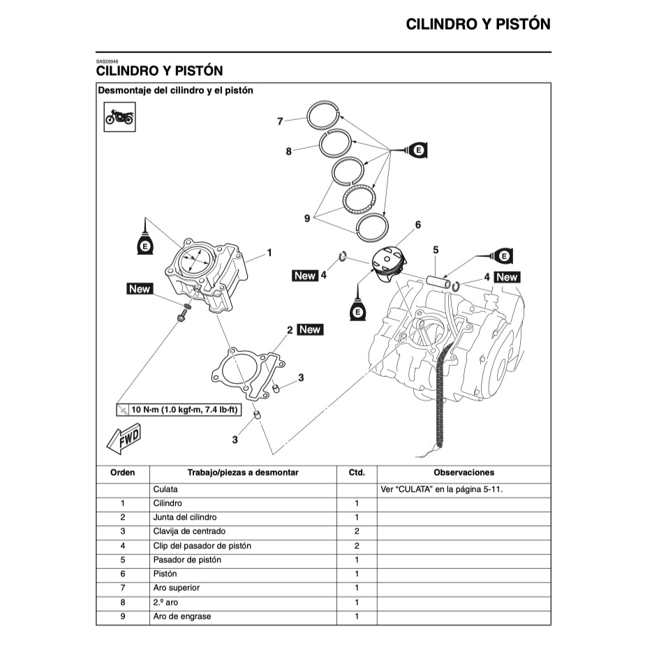 YAMAHA MT-15 (2019+) SERVICE WORKSHOP MANUAL (SPANISH LANGUAGE) + PARTS CATALOGUE + OWNER'S MANUAL