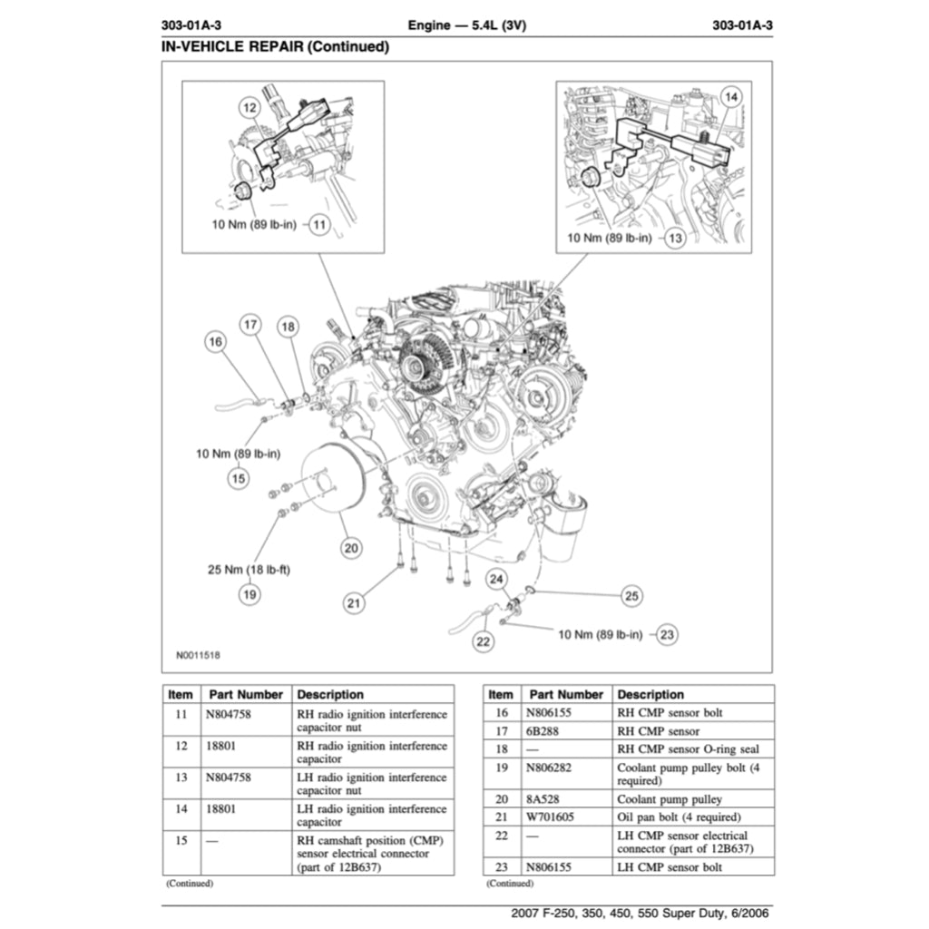 Ford F-250 F-350 F-450 F-550 SUPERDUTY P356 (2007-2010) SERVICE WORKSHOP MANUAL