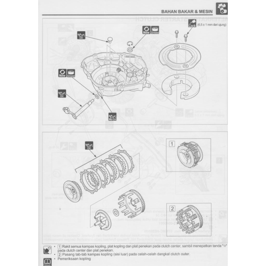 HONDA CBR150R (2015-2020) SERVICE WORKSHOP MANUAL + PARTS CATALOGUE + OWNER'S MANUAL - BAHASA INDONESIA