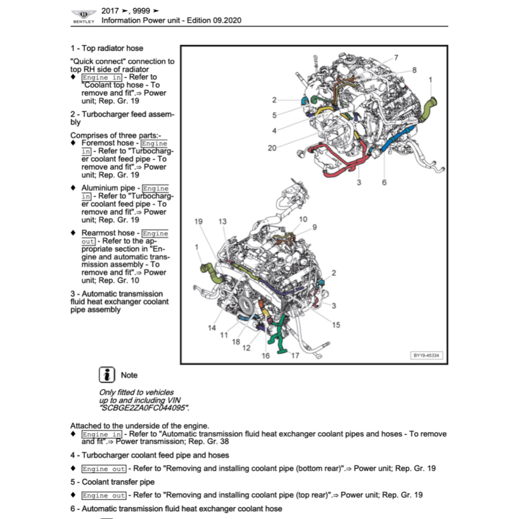 BENTLEY CONTINENTAL FLYING SPUR (2017-2024) SERVICE WORKSHOP MANUAL