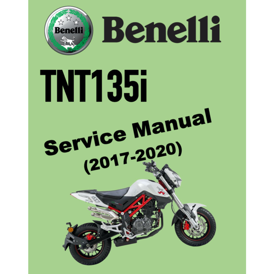 BENELLI TNT 135i (2017-2020) SERVICE WORKSHOP MANUAL + PARTS CATALOGUE + OWNER'S MANUAL