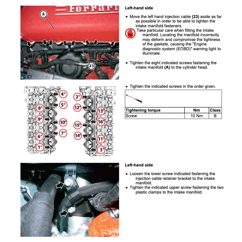 FERRARI 458 ITALIA F142 (2009-2015) SERVICE WORKSHOP MANUAL