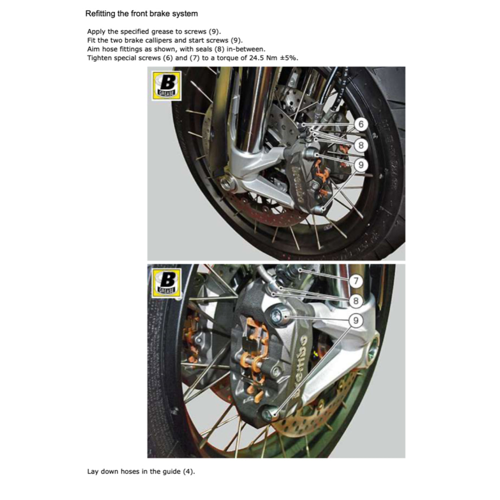 DUCATI MULTISTRADA 1200 ENDURO E4 (2016-2019) SERVICE WORKSHOP MANUAL + PARTS CATALOGUE + OWNER'S MANUAL
