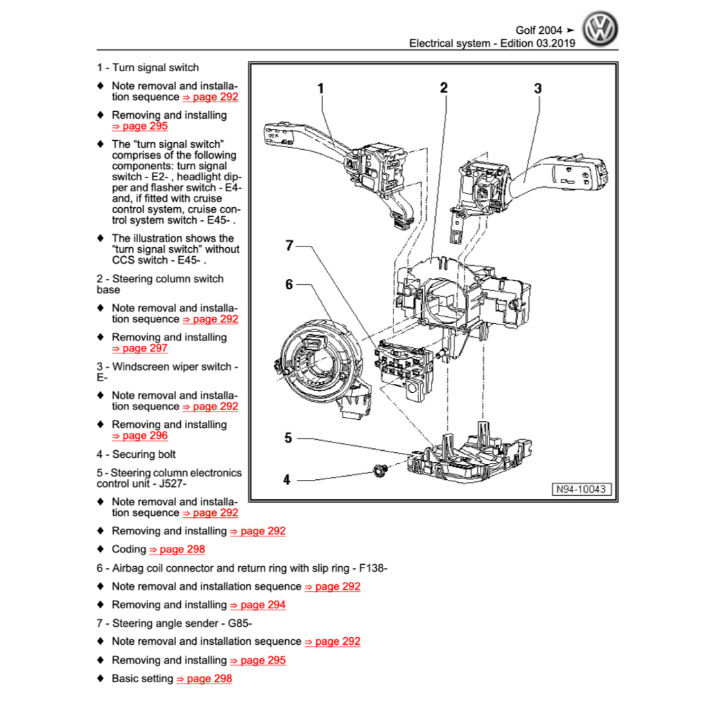 VW JETTA A5 (2005-2010) SERVICE WORKSHOP MANUAL