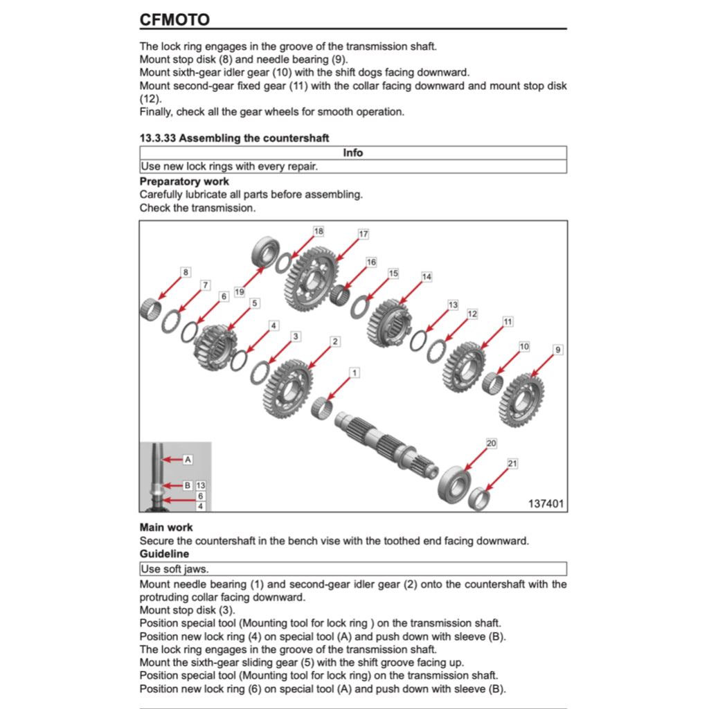 CFMOTO 800MT IBEX 800-S/T (2023+) SERVICE WORKSHOP MANUAL + PARTS CATALOGUE + OWNER MANUAL