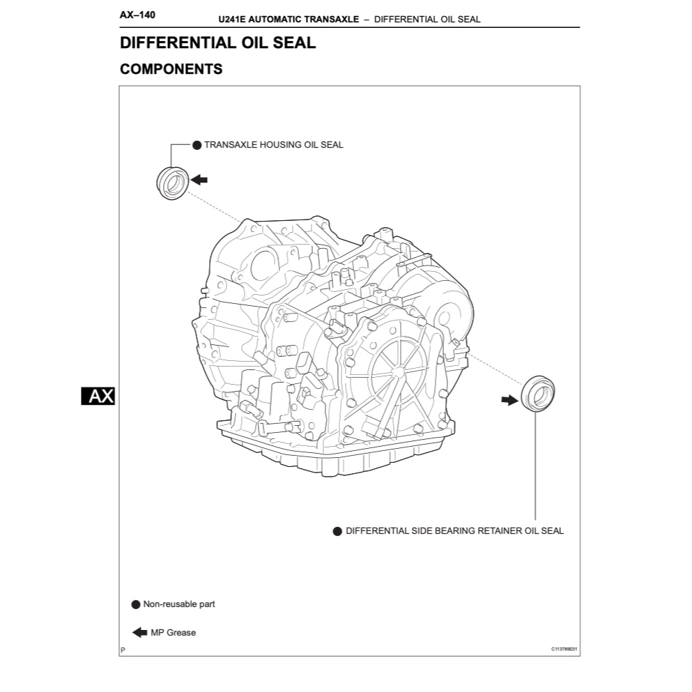 TOYOTA SCION TC ANT10 (2004-2010) SERVICE WORKSHOP MANUAL