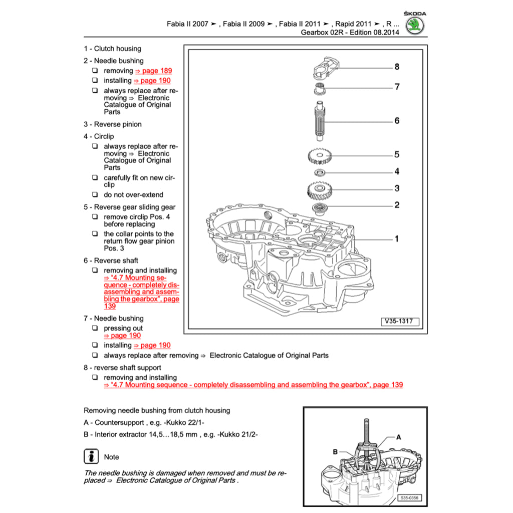 SKODA RAPID NH1/2/3 (2012-2020) SERVICE WORKSHOP MANUAL
