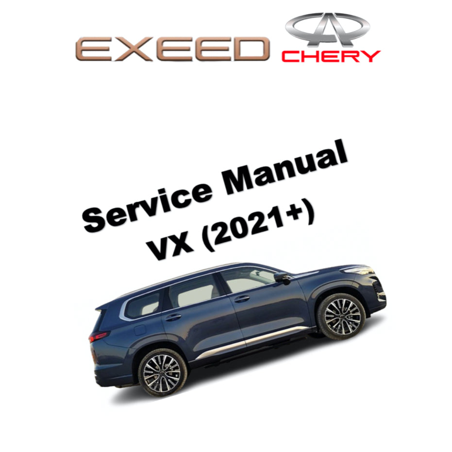 CHERY EXEED VX (2021+) SERVICE WORKSHOP MANUAL