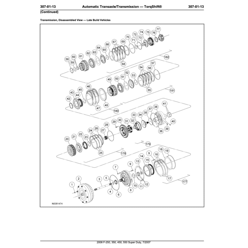 Ford F-250 F-350 F-450 F-550 SUPERDUTY P356 (2007-2010) SERVICE WORKSHOP MANUAL