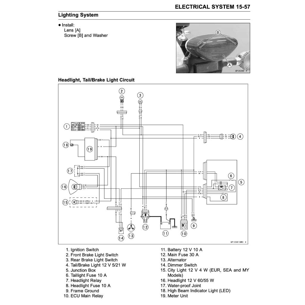 KAWASAKI W800 (2011-2020) SERVICE WORKSHOP MANUAL + PARTS CATALOGUE + OWNER'S MANUAL