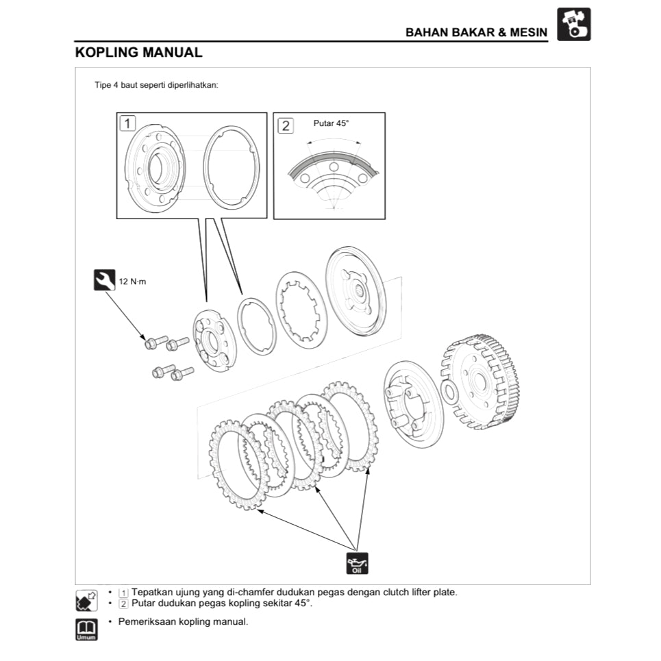 HONDA REVO 110 FI (2017+) SERVICE WORKSHOP MANUAL + PARTS CATALOGUE + OWNER'S MANUAL - BAHASA INDONESIA