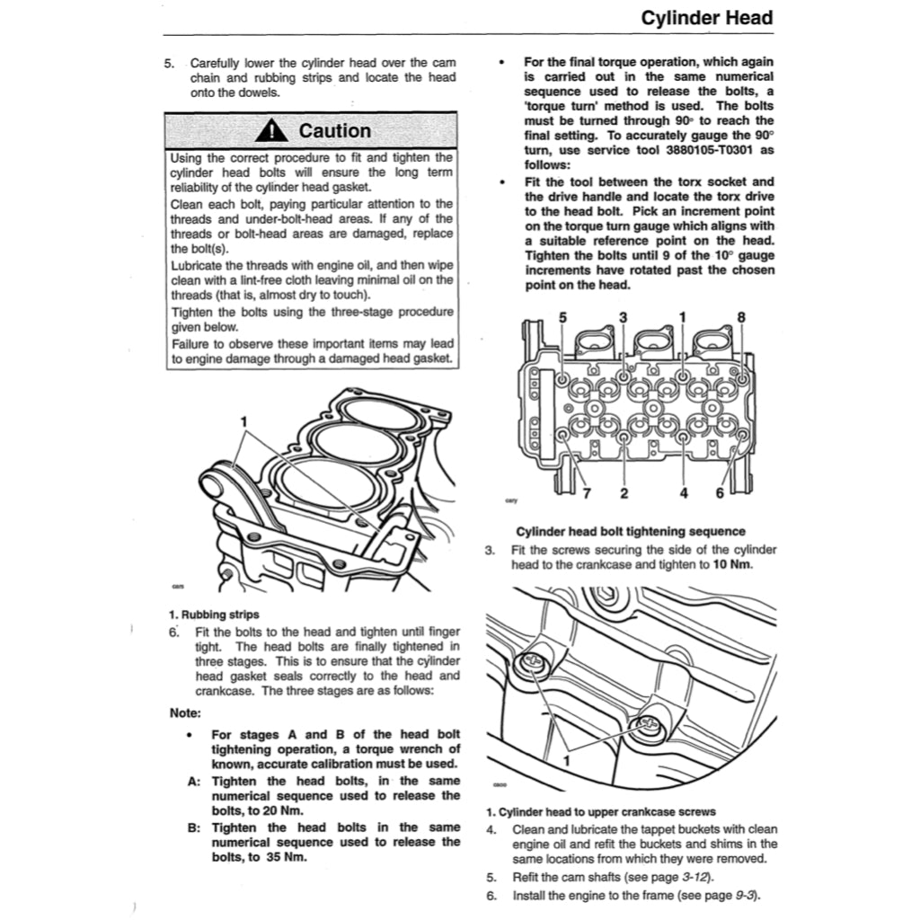 TRIUMPH SPEED TRIPLE (2005-2010) SERVICE WORKSHOP MANUAL + OWNER'S MANUAL