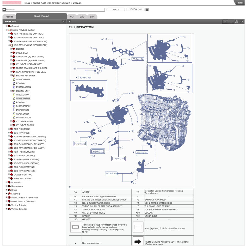 TOYOTA HIACE H300 GDH 300/320 GRH 300/320 (2019+) ONLINE SERVICE WORKSHOP MANUAL