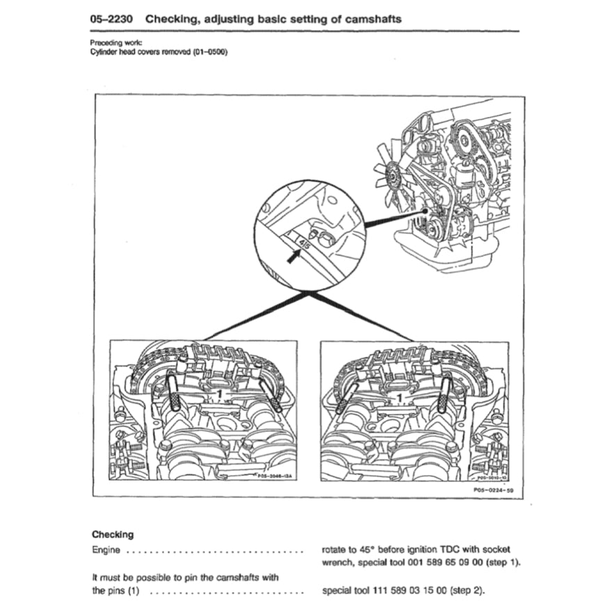 MERCEDES BENZ ENGINE M119 (1989-1999) SERVICE REPAIR MANUAL