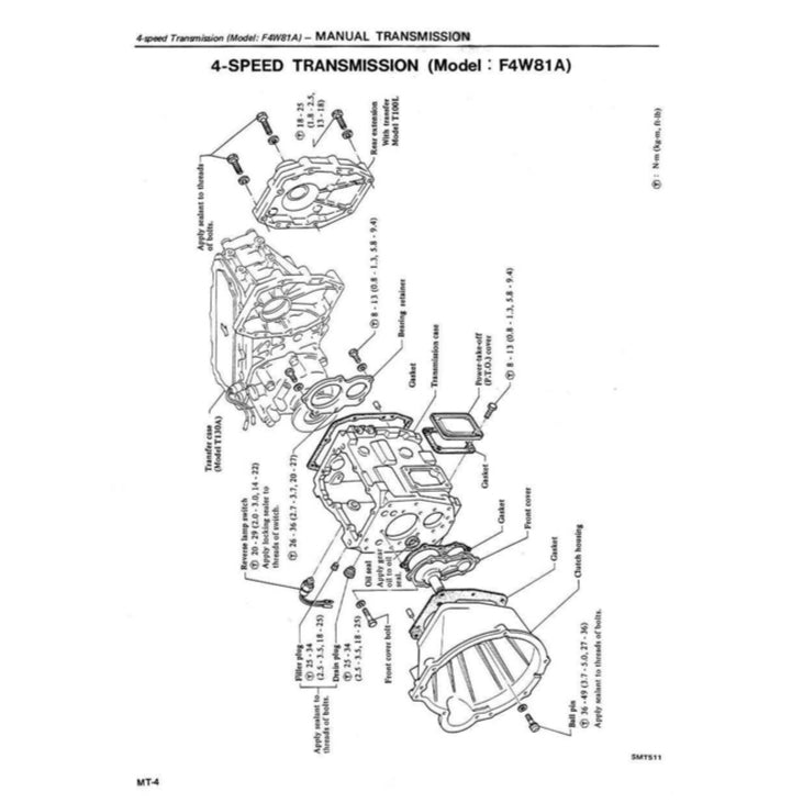 NISSAN PATROL 160 / 161 MQ (1980-1989) SERVICE WORKSHOP MANUAL