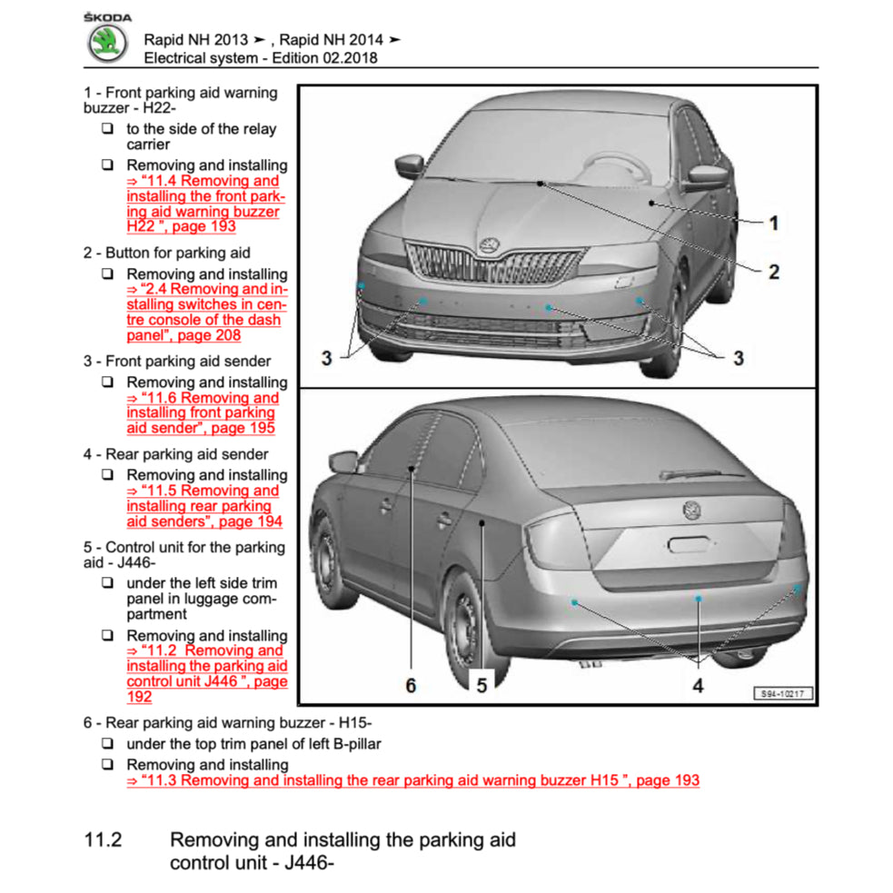 SKODA RAPID NH1/2/3 (2012-2020) SERVICE WORKSHOP MANUAL