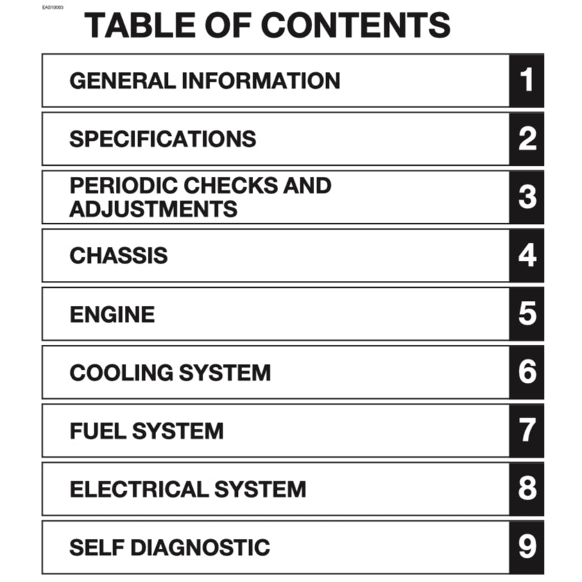 YAMAHA TRACER 9/ TRACER 9 GT MTN890/D (2025+) SERVICE WORKSHOP MANUAL + OWNER'S MANUAL