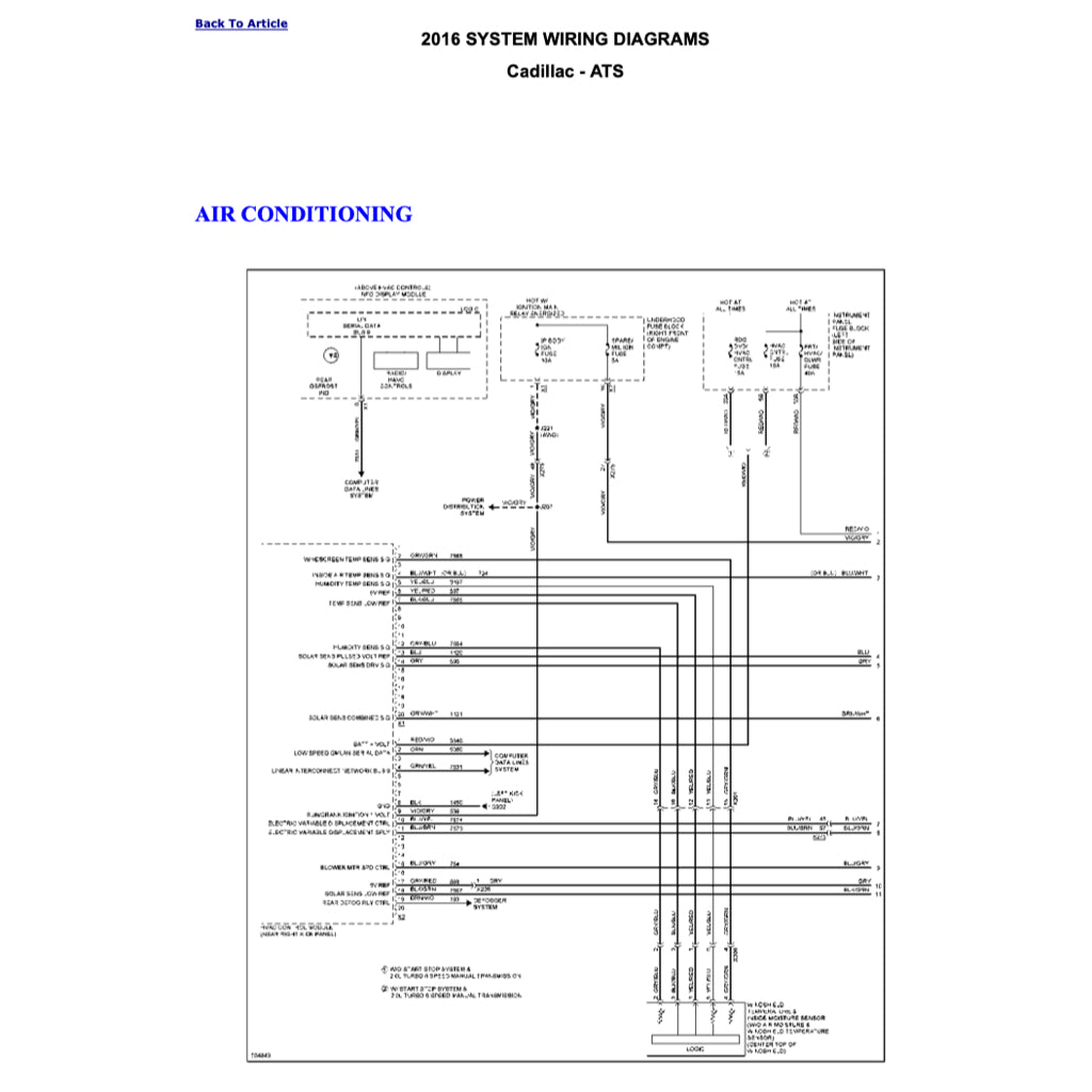 CADILLAC ATS ATSV (2013-2019) SERVICE WORKSHOP MANUAL