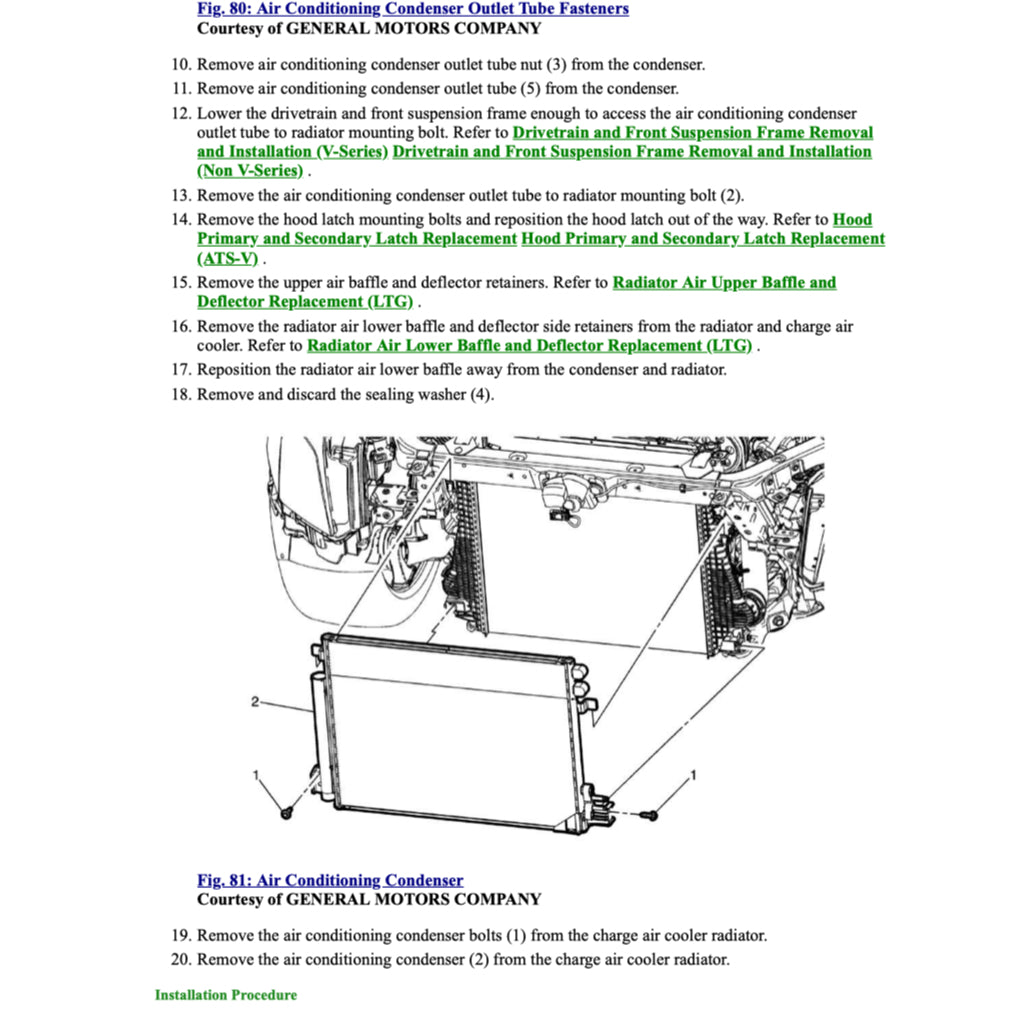 CADILLAC ATS ATSV (2013-2019) SERVICE WORKSHOP MANUAL