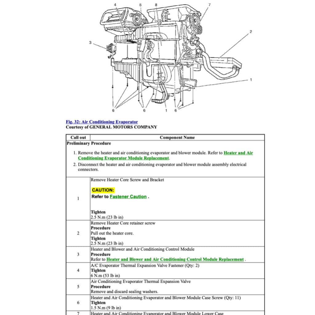 CADILLAC SRX (2013-2016) SERVICE WORKSHOP MANUAL