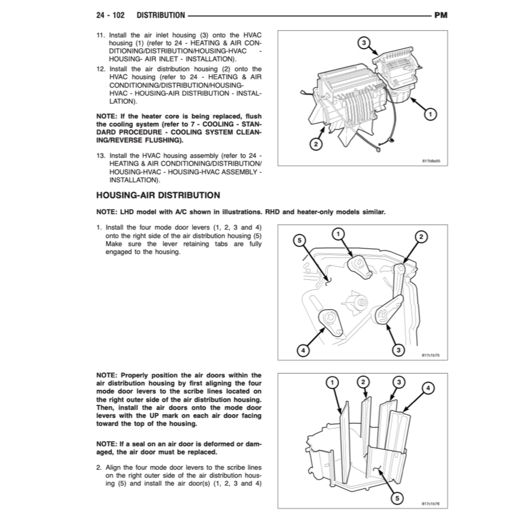 DODGE CALIBER (2007-2012) SERVICE WORKSHOP MANUAL