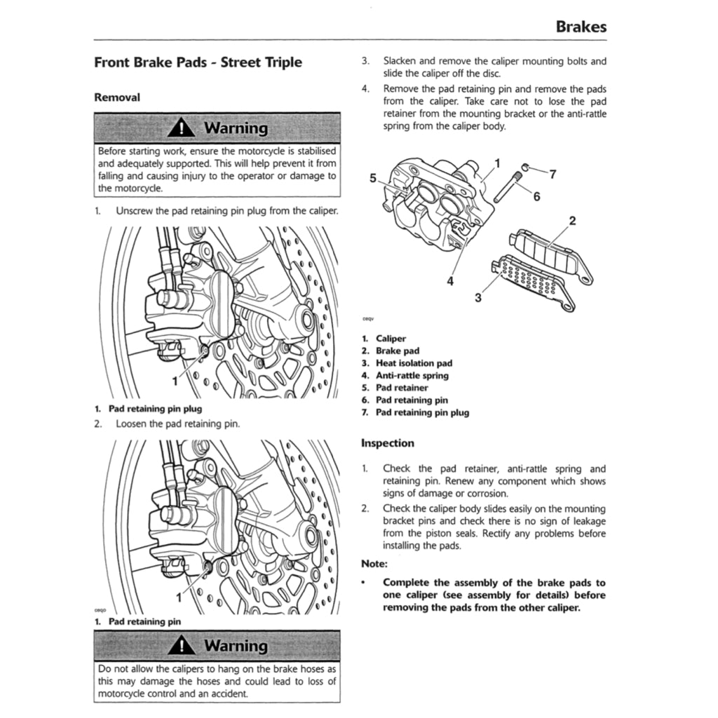 TRIUMPH DAYTONA 675 / R (2013-2017) SERVICE WORKSHOP MANUAL + OWNER'S MANUAL