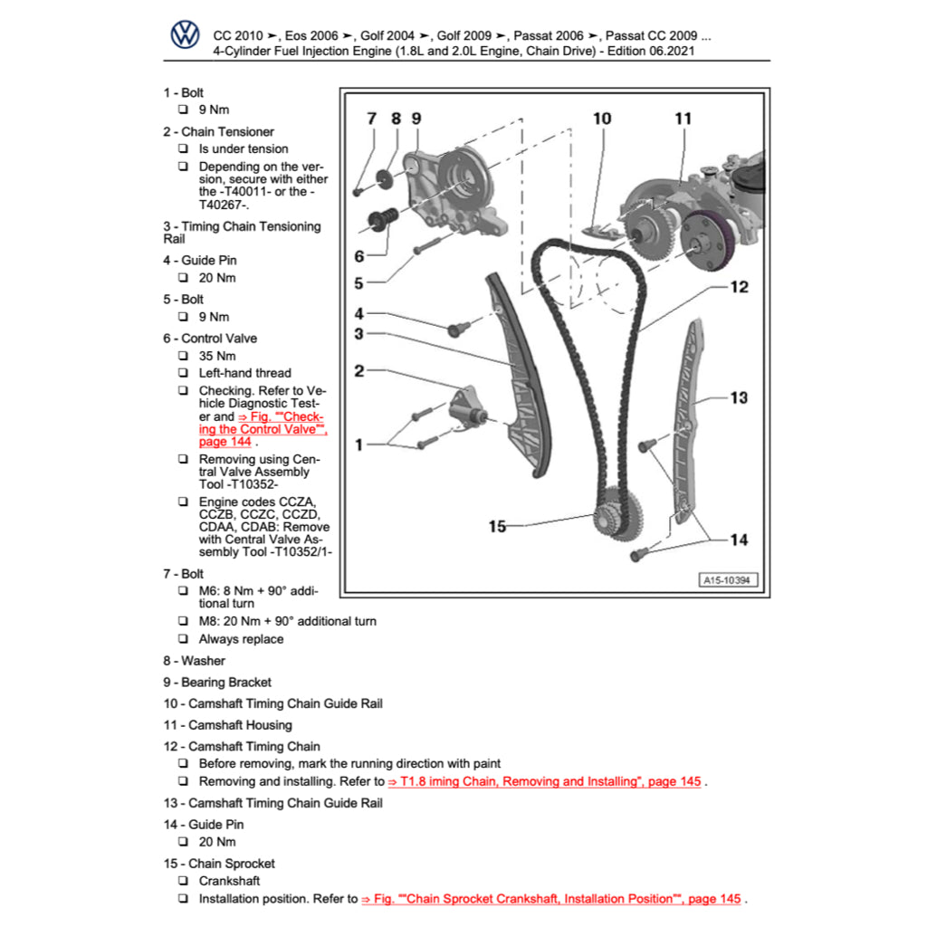 VW PASSAT B6 (2005-2011) SERVICE WORKSHOP MANUAL
