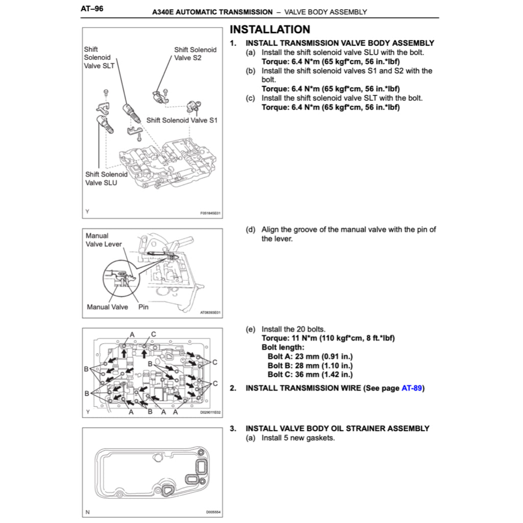TOYOTA TACOMA N220-N270 (2004-2015) SERVICE WORKSHOP MANUAL