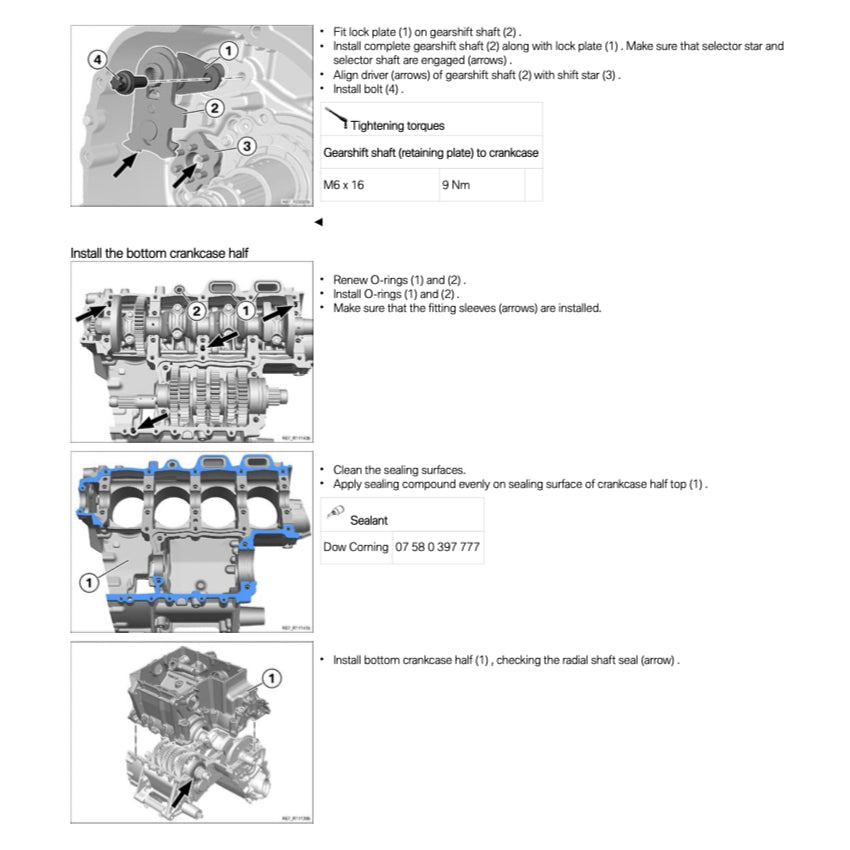 BMW S1000 XR II K69 (2020+) SERVICE WORKSHOP MANUAL + PARTS CATALOGUE + RIDER'S MANUAL